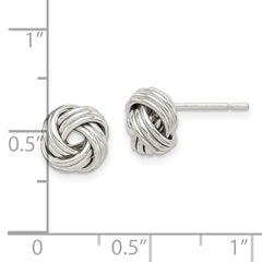 Sterling Silver Polished Love Knot Earrings