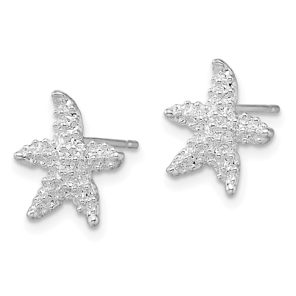 Sterling Silver Polished Starfish Post Earrings