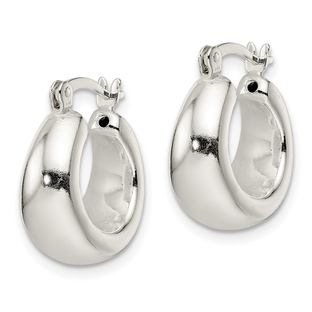 Sterling Silver Polished Hoop Earrings