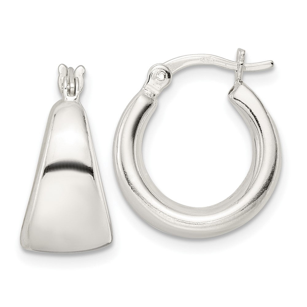 Sterling Silver Polished Hoop Earrings