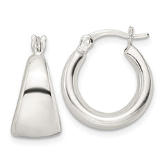 Sterling Silver Polished Hoop Earrings