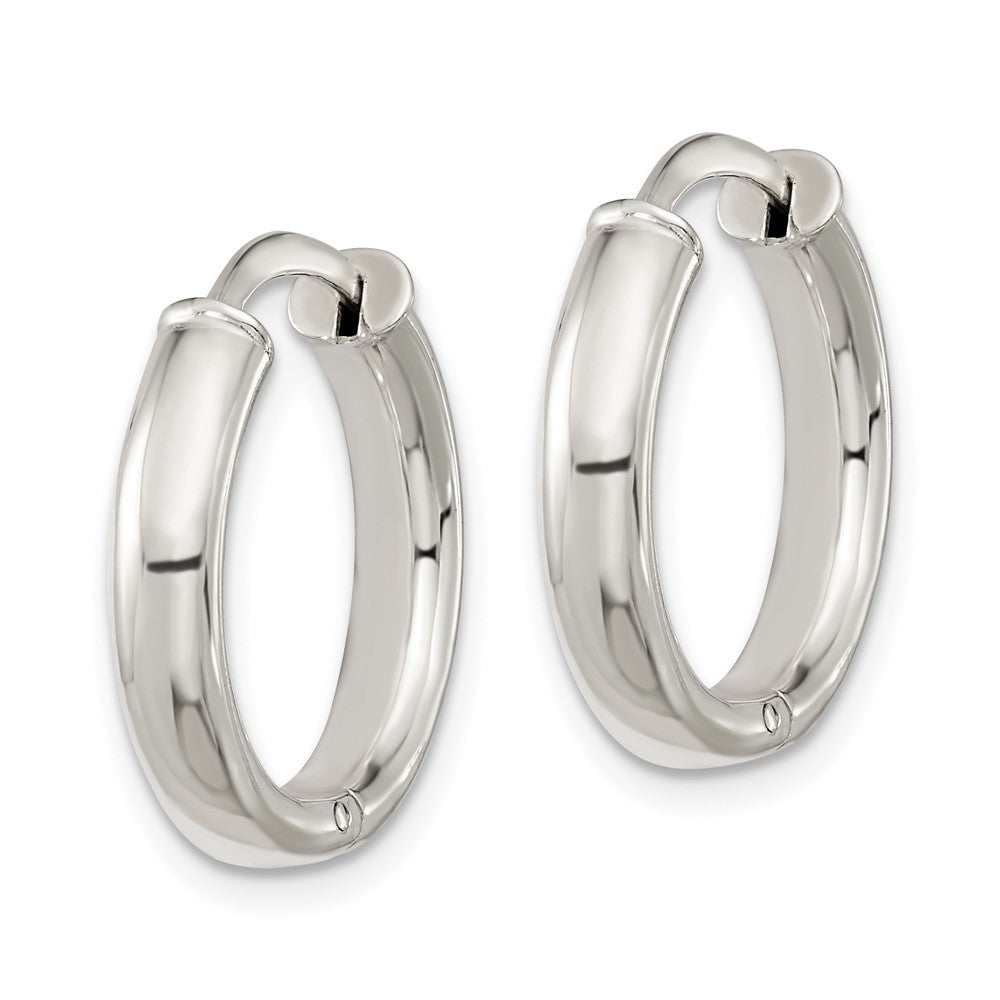 Sterling Silver Polished Hoop Earrings
