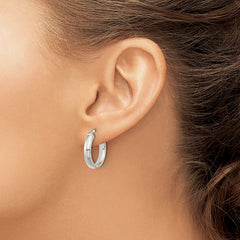 Sterling Silver Polished Hoop Earrings