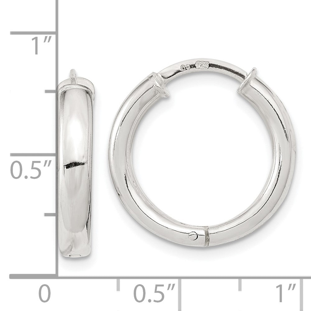 Sterling Silver Polished Hoop Earrings