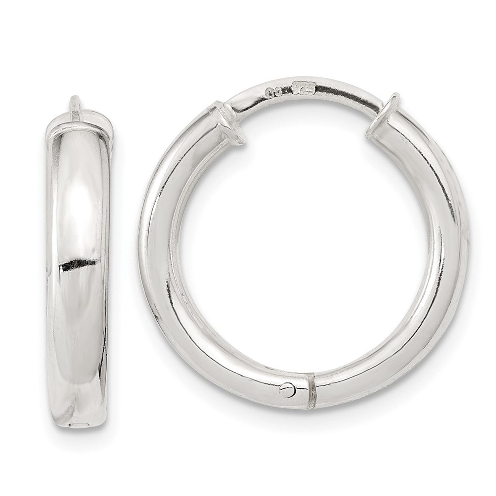 Sterling Silver Polished Hoop Earrings