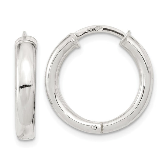Sterling Silver Polished Hoop Earrings