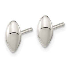 Sterling Silver Polished Puffed Bead Post Earrings