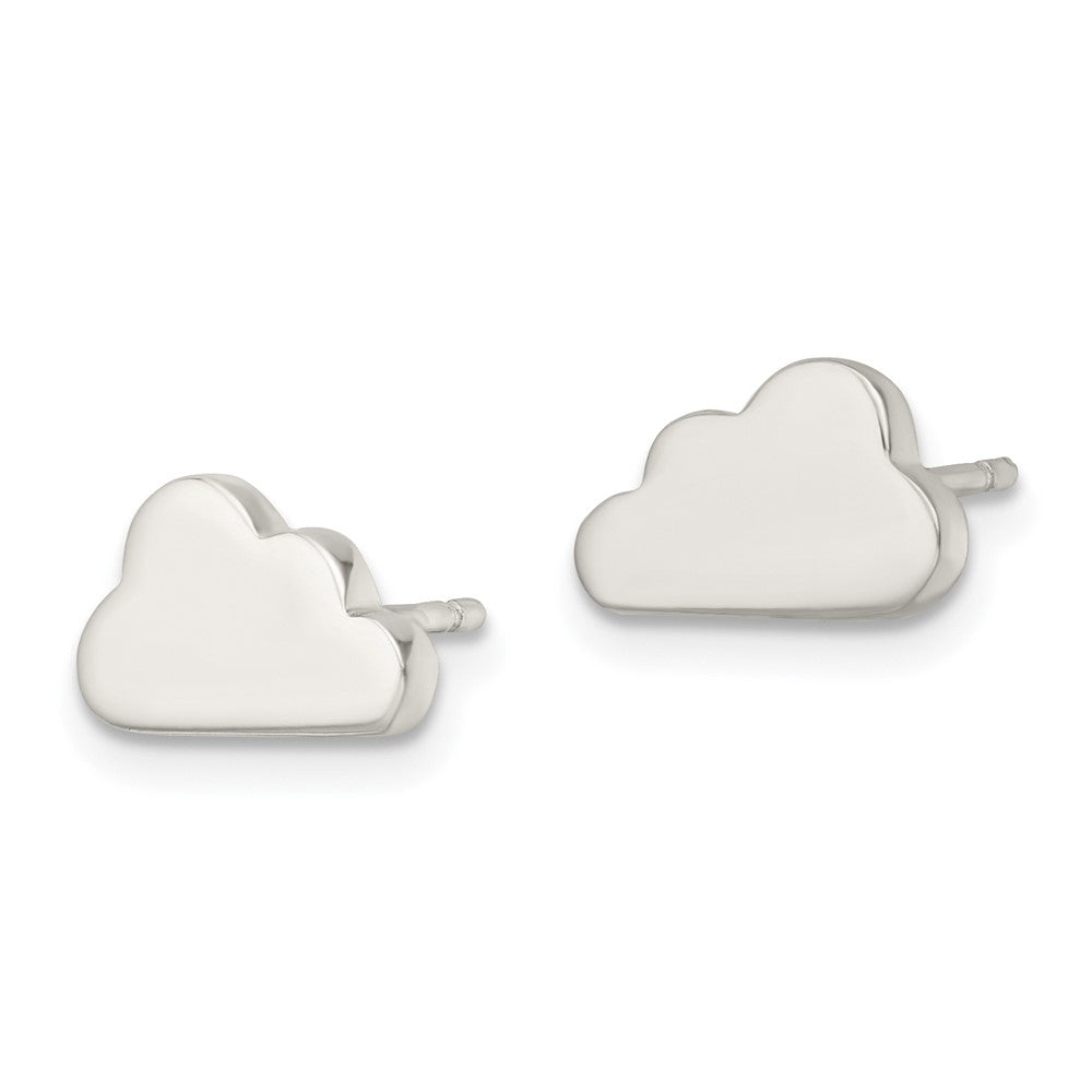 Sterling Silver Polished Cloud Post Earrings