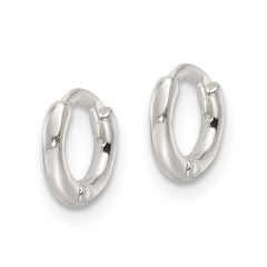 Sterling Silver Polished Hinged Hoop Earrings