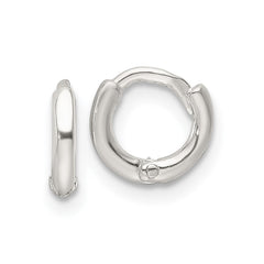 Sterling Silver Polished Hinged Hoop Earrings