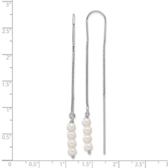 Sterling Silver FWC Pearl Threader Earrings