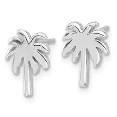 Sterling Silver Palm Tree Post Earrings