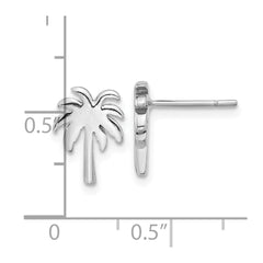 Sterling Silver Palm Tree Post Earrings