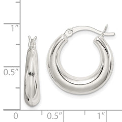 Sterling Silver Polished Hoop Earrings