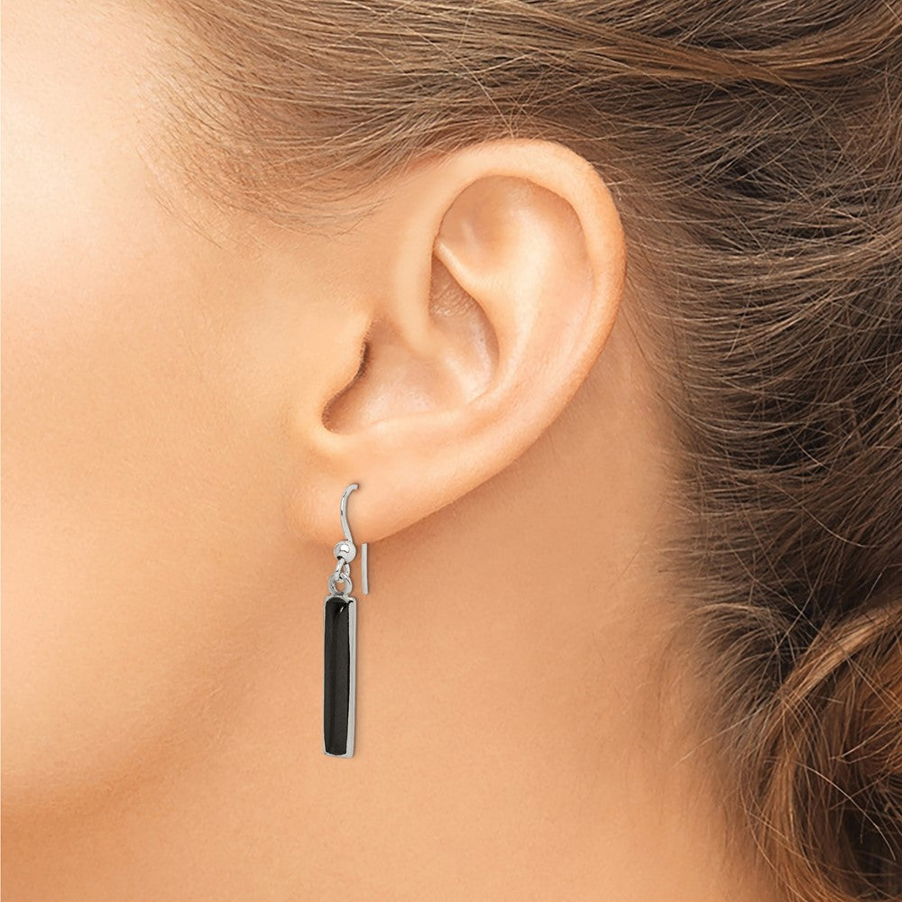 Sterling Silver Onyx Earrings