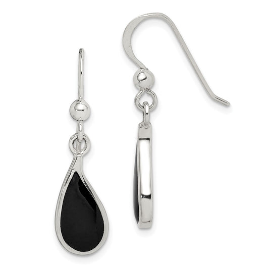 Sterling Silver Onyx Earrings
