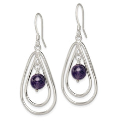 Sterling Silver Amethyst Dangle Earrings