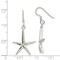 Sterling Silver Starfish Dangle Earrings