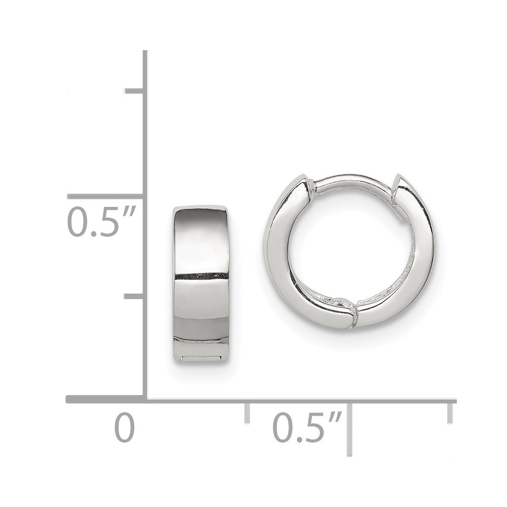 Sterling Silver Hinged Hoop Earrings