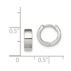 Sterling Silver Hinged Hoop Earrings