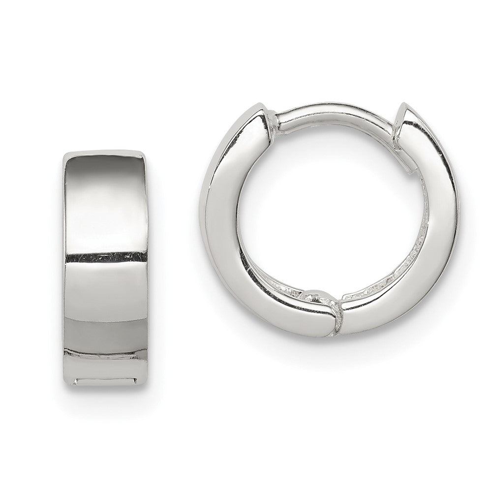 Sterling Silver Hinged Hoop Earrings