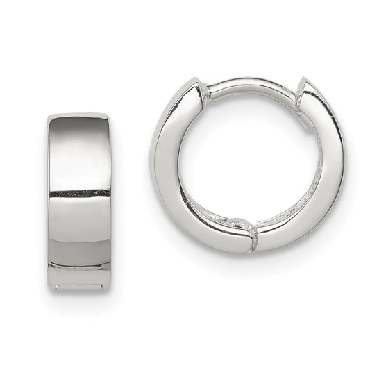 Sterling Silver Hinged Hoop Earrings