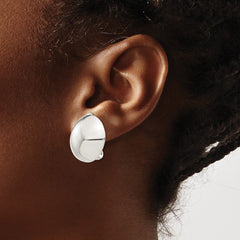 Sterling Silver Non-Pierced Button Earrings