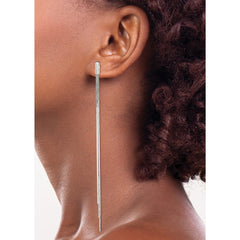 Sterling Silver Multiple Dangling Snake Chain Earrings