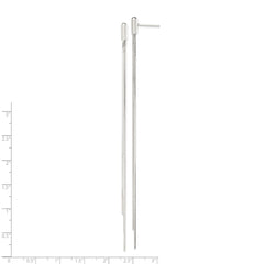 Sterling Silver Multiple Dangling Snake Chain Earrings