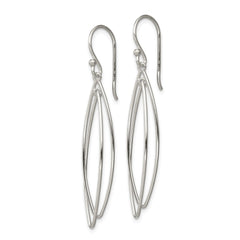 Sterling Silver Multi-Hoop Dangle Earrings