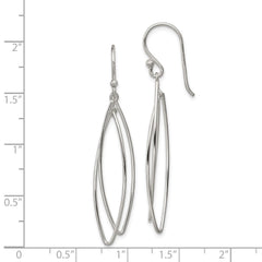 Sterling Silver Multi-Hoop Dangle Earrings