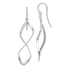 Sterling Silver Twisted Dangle Earrings