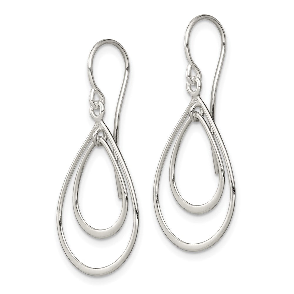 Sterling Silver Teardrop Dangle Earrings