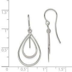 Sterling Silver Teardrop Dangle Earrings