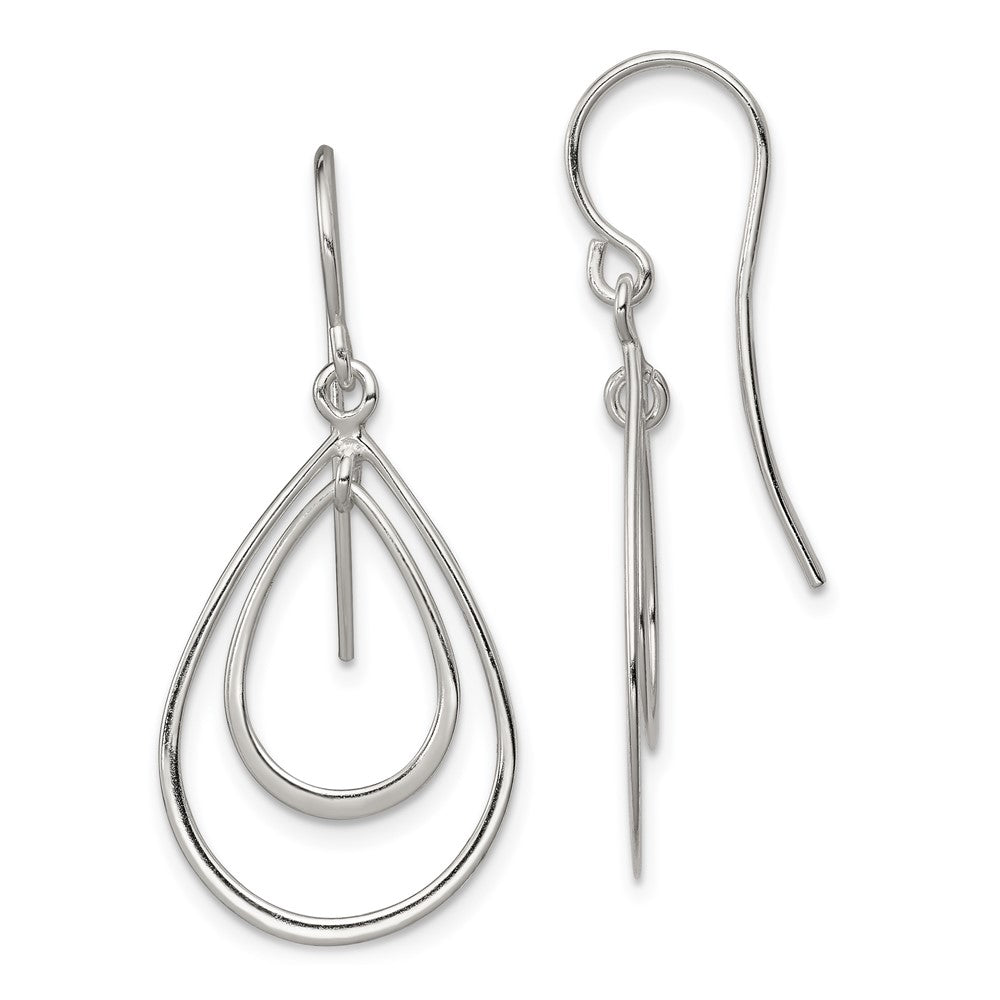 Sterling Silver Teardrop Dangle Earrings