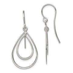 Sterling Silver Teardrop Dangle Earrings