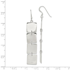 Sterling Silver Multiple Blocks Earrings