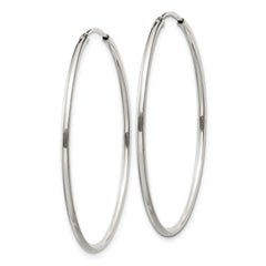Sterling Silver 1.3mm Hoop Earrings