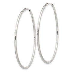 Sterling Silver 1.3mm Hoop Earrings