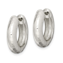 Sterling Silver Hinged Hoop Earrings