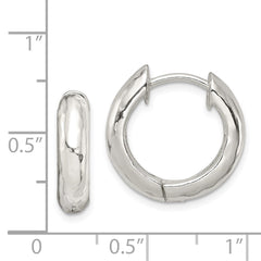 Sterling Silver Hinged Hoop Earrings
