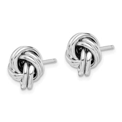 Sterling Silver Love Knot Earrings