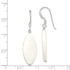 Sterling Silver White Mother of Pearl Earrings