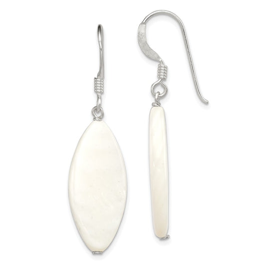 Sterling Silver White Mother of Pearl Earrings