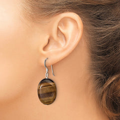 Sterling Silver Tigers Eye Dangle Earrings