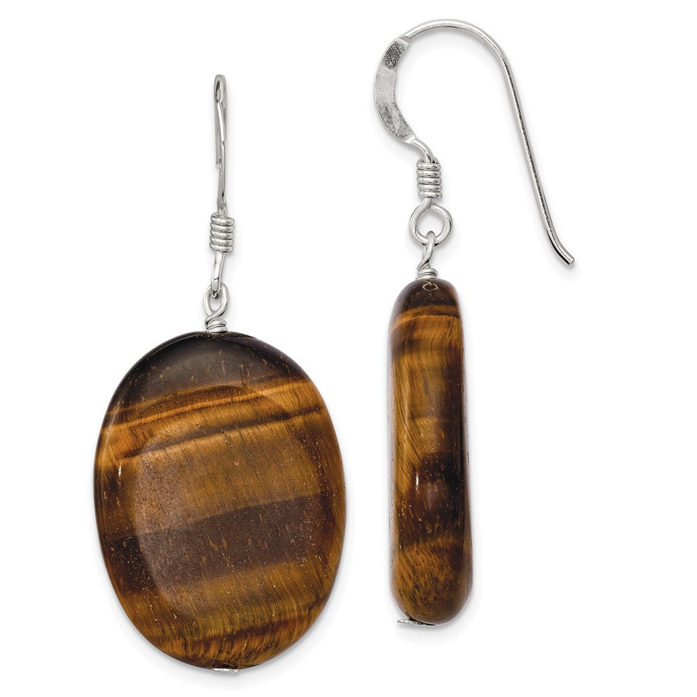 Sterling Silver Tigers Eye Dangle Earrings