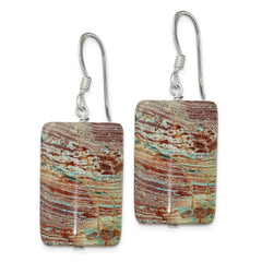 Sterling Silver Jasper Earrings