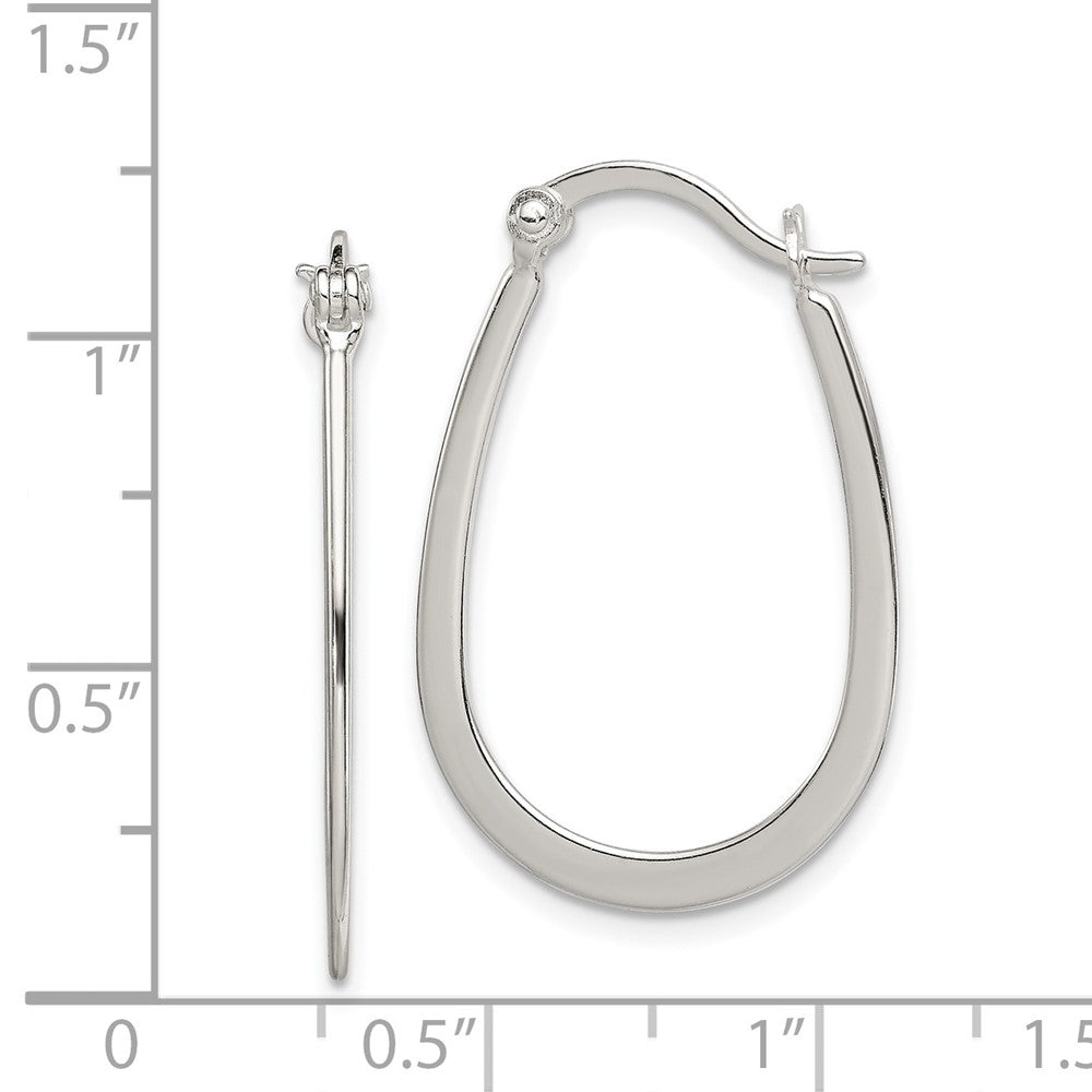 Sterling Silver Polished Hoop Earrings