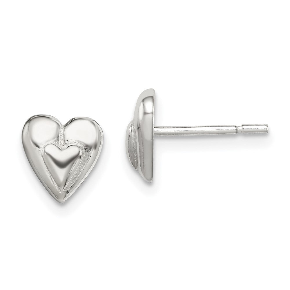 Sterling Silver Heart Earrings