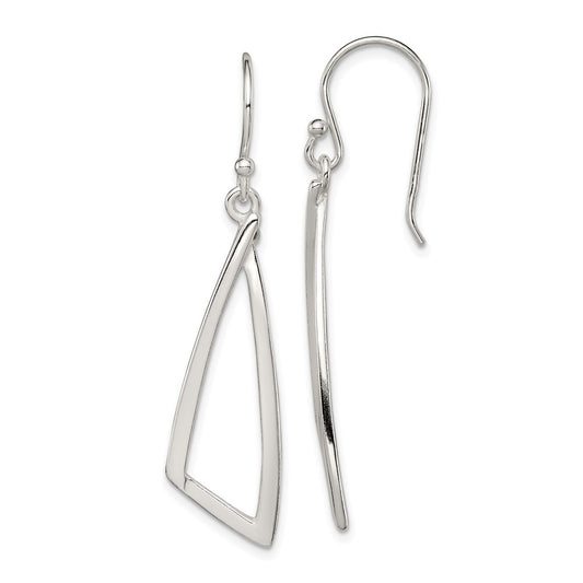 Sterling Silver Polished Dangle Earrings